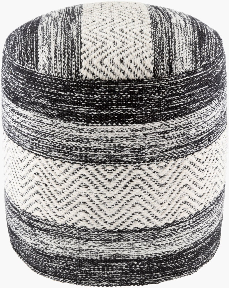 Levi Pouf, Ottoman by Surya, 16" width x 16" height