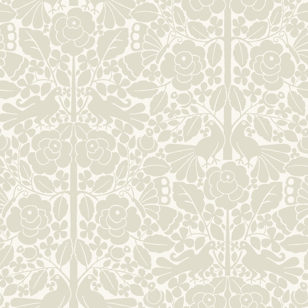 Fairy Tales Beige Wallpaper, by York Wall, 33' length x 1'8.5" width x 0.02" depth