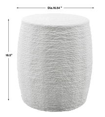 Online Designer Bathroom Resort White Accent Stool