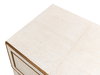 Gabriella Shagreen Nightstand Osprey Wht, by Sarreid, 1'2" length x 1'8" width x 2'7" height thumbnail 5