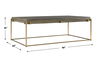 Surround Sark Walnut Coffee Table, Furniture by Uttermost, 48" width x 16" height x 28" depth thumbnail 3