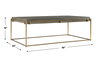 Surround Sark Walnut Coffee Table, by Uttermost, 48" width x 16" height x 28" depth thumbnail 3