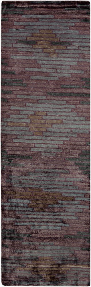 Platinum Handmade Rug, by Surya, 8' length x 2'6" width