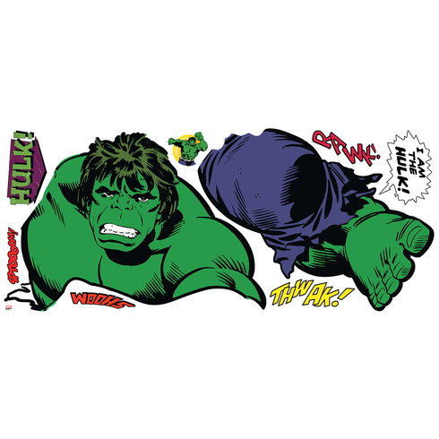 Classic Hulk Comic Giant Wall Decals