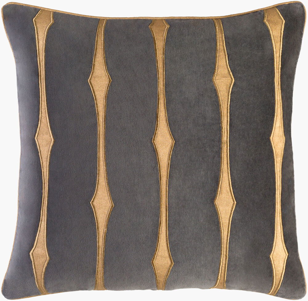 Graphic Stripe Accent Pillow, Decorative Pillow by Surya, 18" length x 18" width