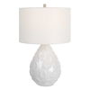 Loop White Glaze Table Lamp, by Uttermost, 16" width x 25" height x 16" depth thumbnail 1