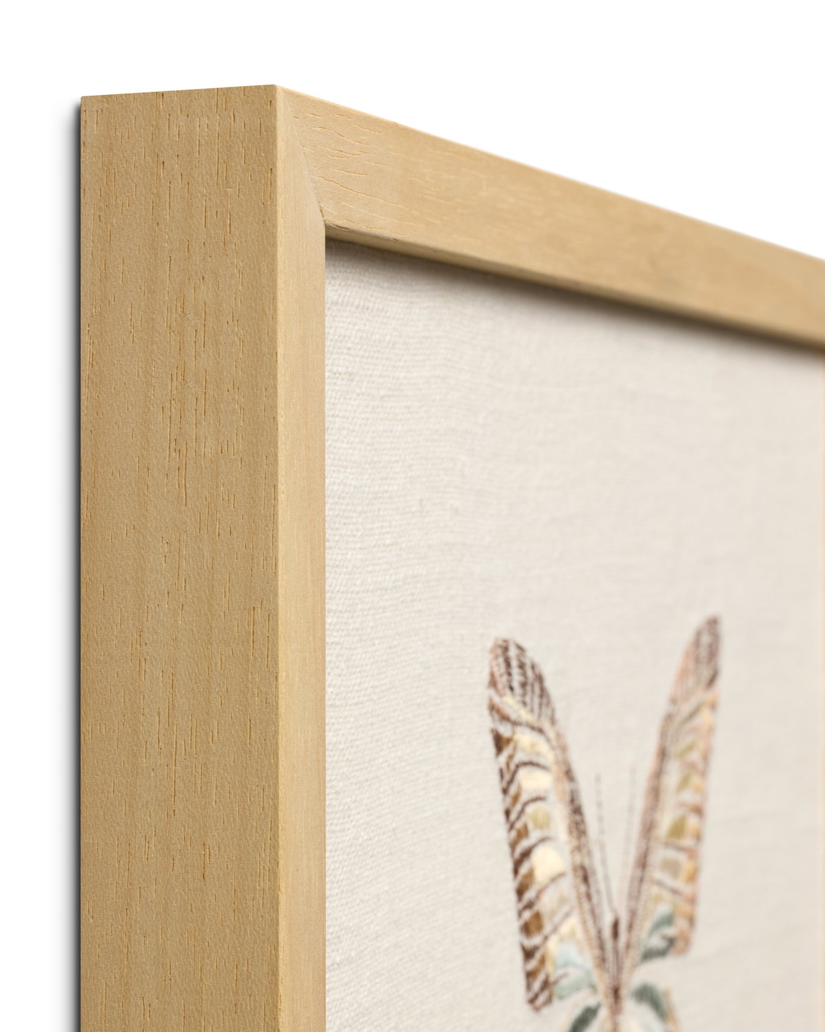 Loloi Butterfly Beige Wall Art, Wall Hanging, 12" length x 15" width View 2