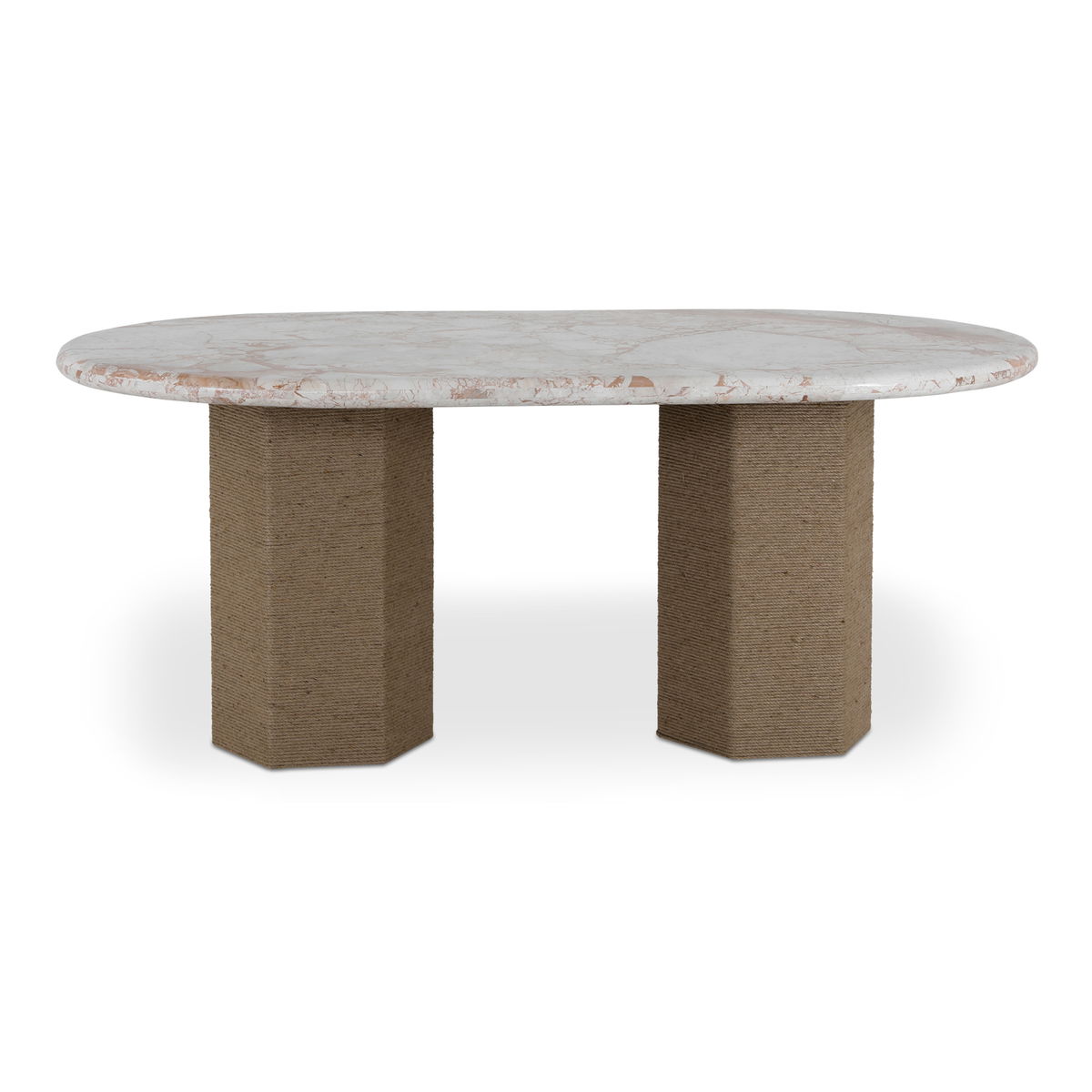 Sartoria Dining Table Breccia Marble, by Moe's Home, 72" width x 30" height x 40" depth View 1