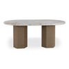 Sartoria Dining Table Breccia Marble, by Moe's Home, 72" width x 30" height x 40" depth thumbnail 1