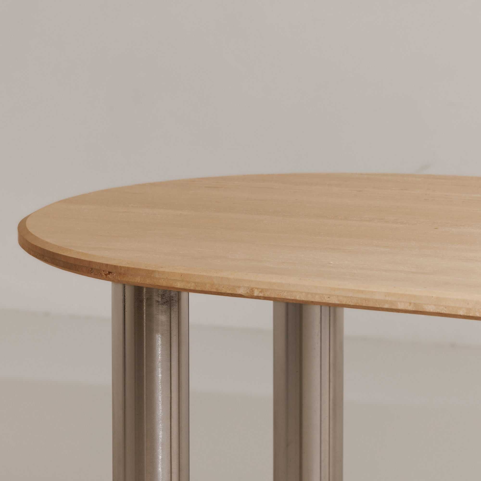 Fia Dining Table Travertine large image 