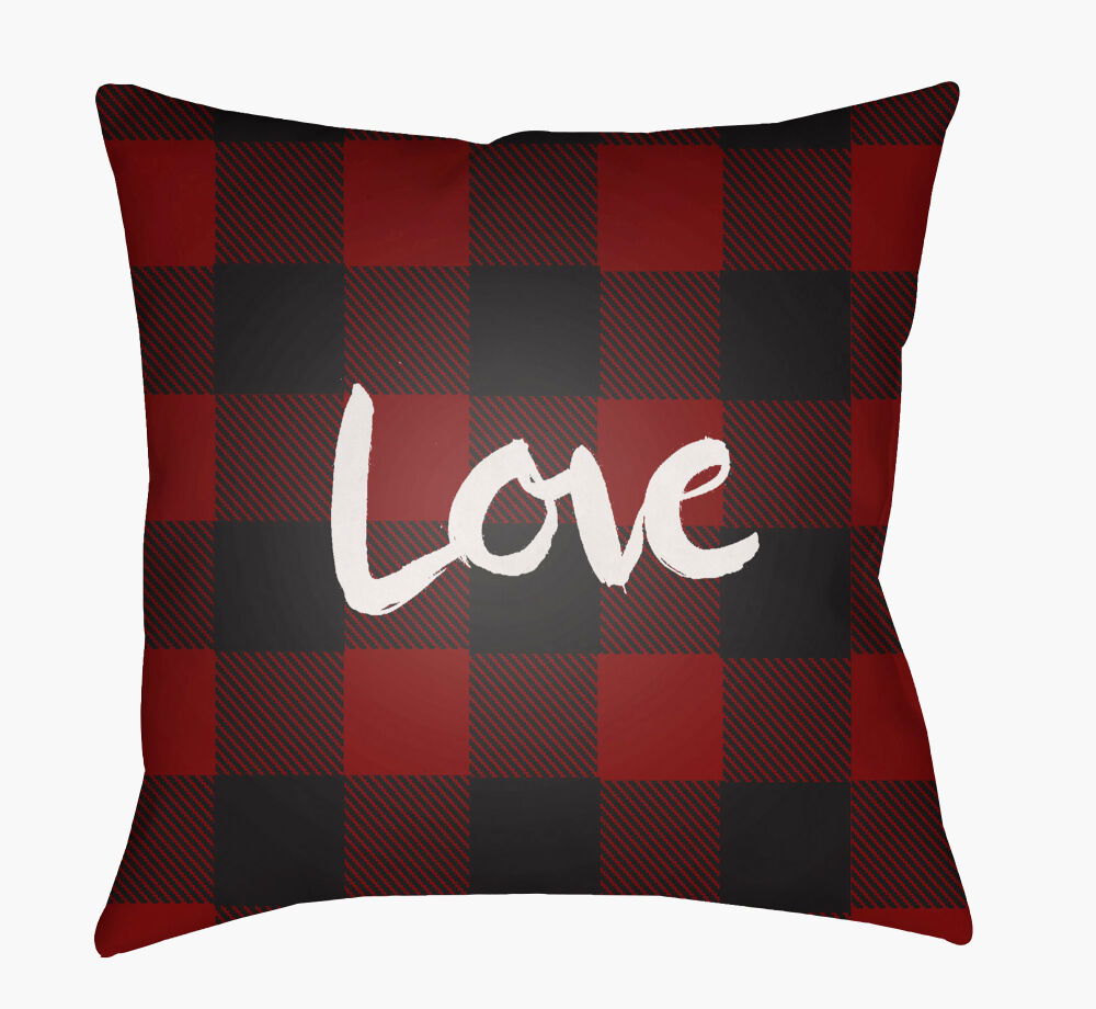 Love II Accent Pillow, Decorative Pillow by Surya, 18" length x 18" width