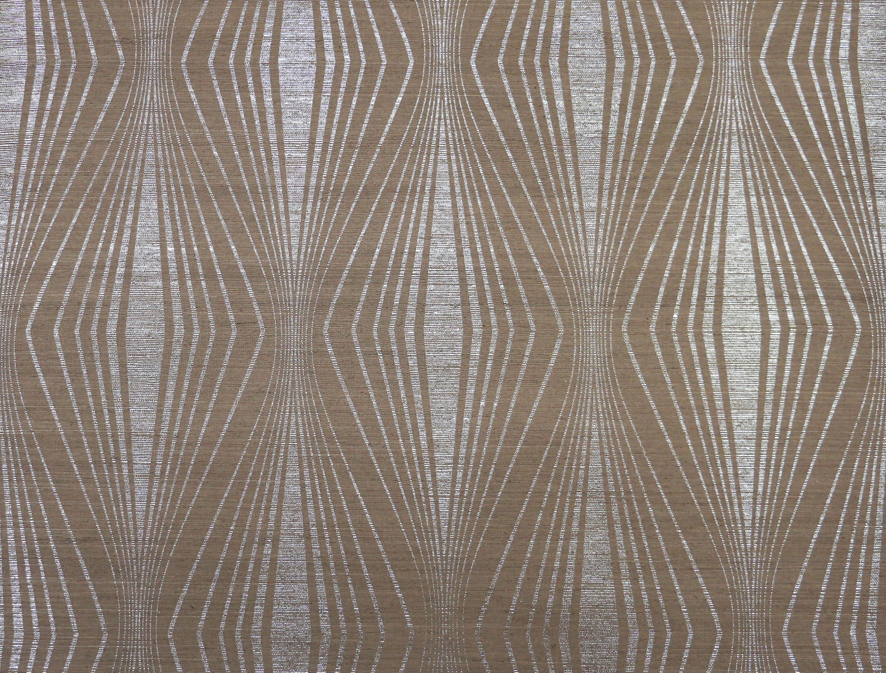 Radiant Silver & Taupe Wallpaper large image 