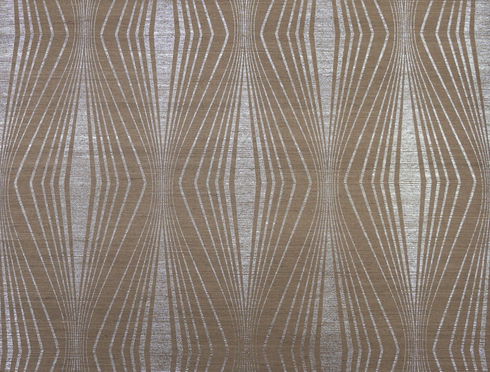 Radiant Silver & Taupe Wallpaper