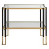 Kentmore Glass Side Table, Side & End Table by Uttermost, 27.8" width x 24" height x 16" depth thumbnail 1