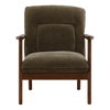 Talesa Occasional Chair Olive, Accent Chair by Dovetail, 28.25" width x 32.25" height x 33.25" depth thumbnail 2