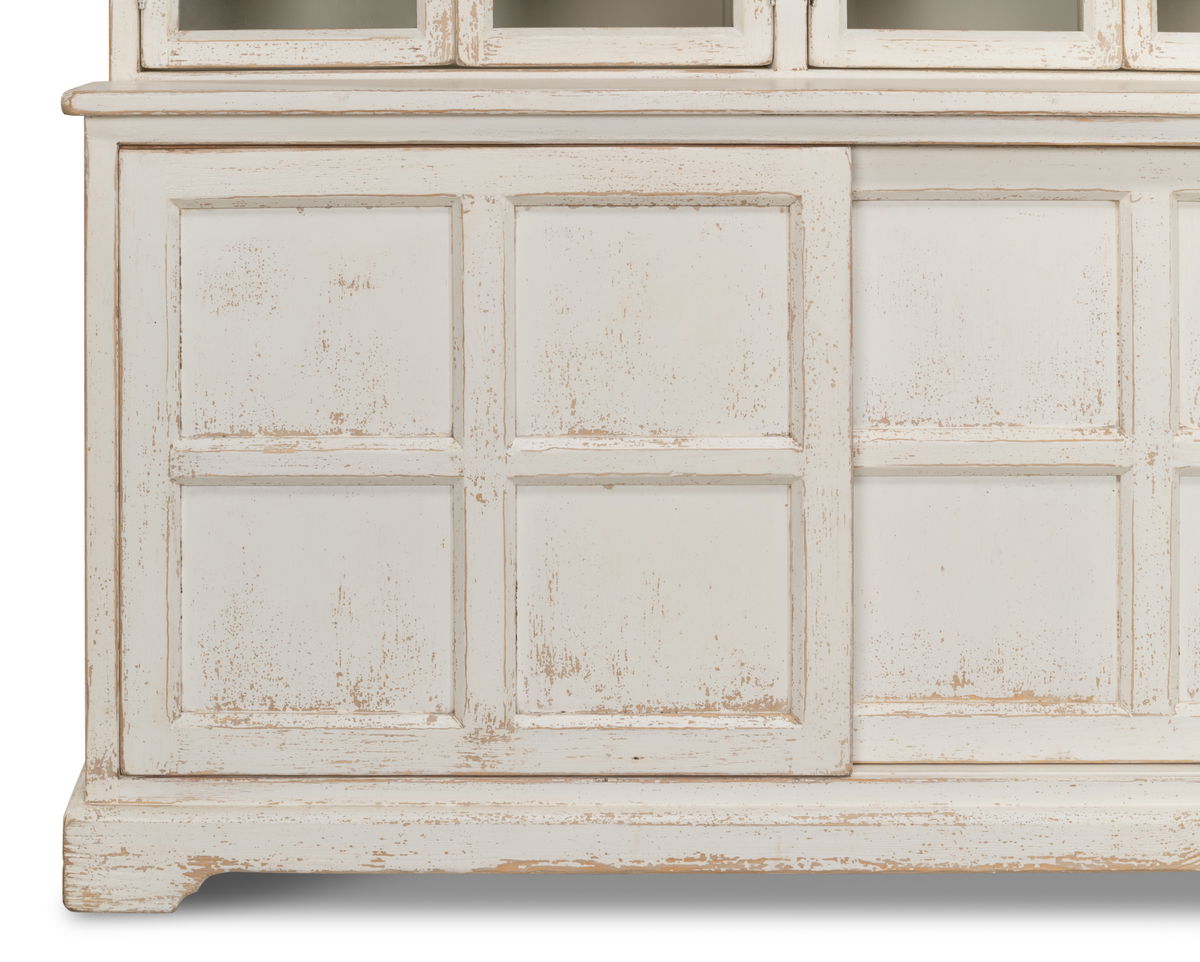 Glass Front Bookcase, by Sarreid, 1'10" length x 10'1" width x 8'10" height View 6