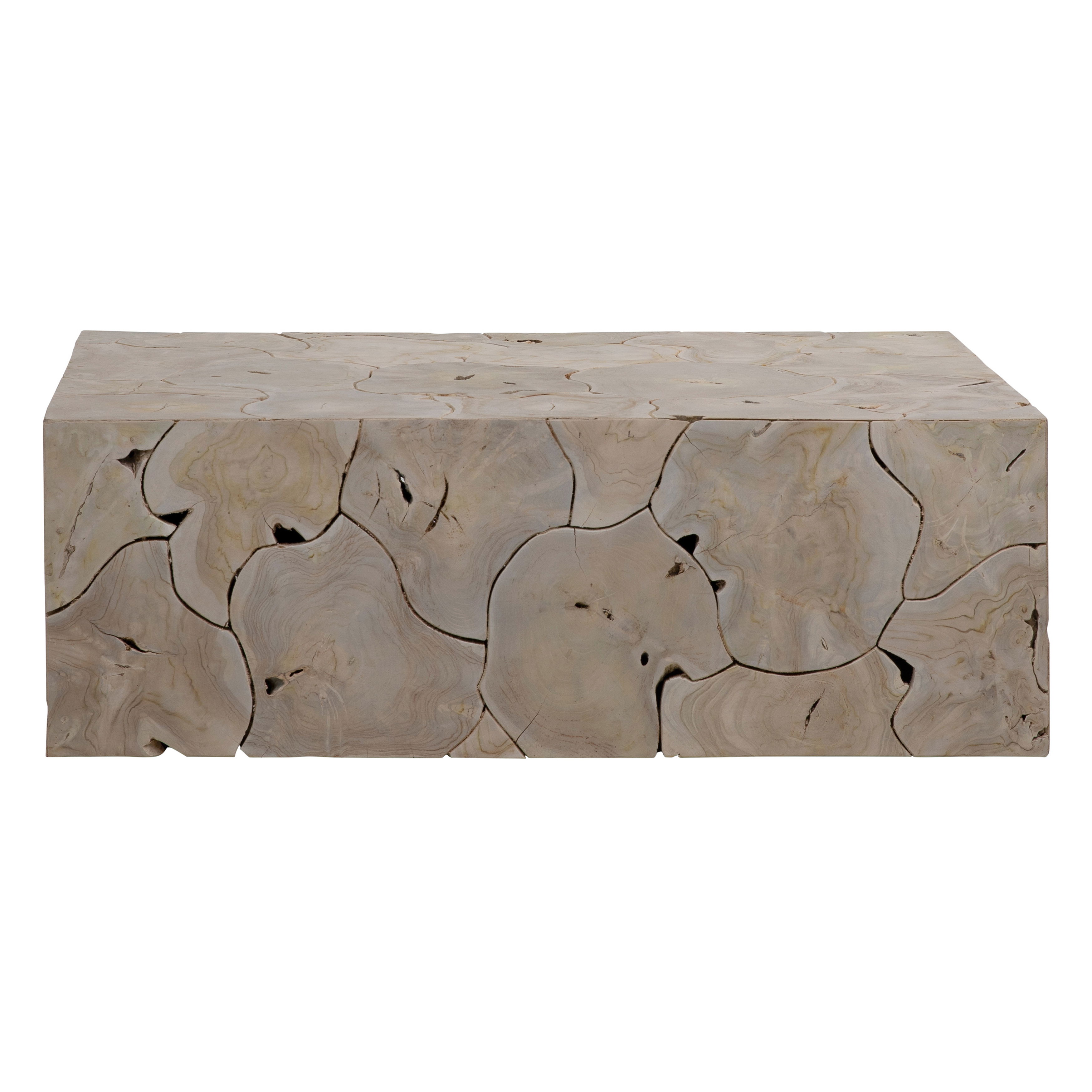 Briar Coffee Table Blch, by Dovetail, 47" width x 16" height x 31" depth View 2