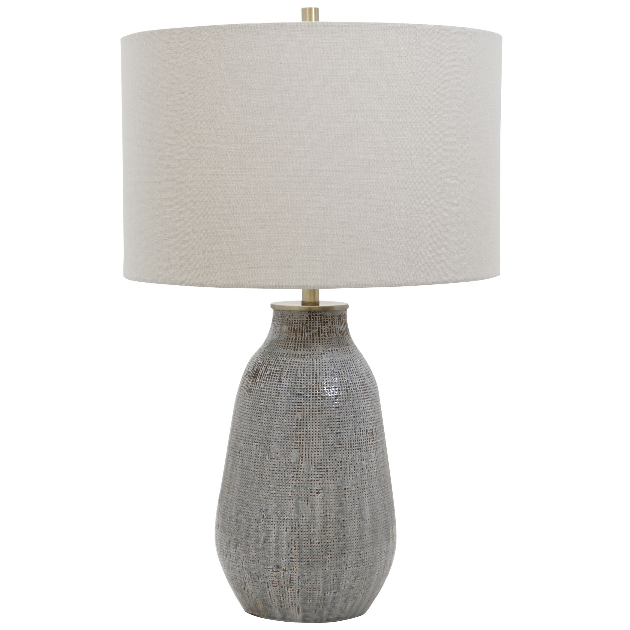 Monacan Gray Textured Table Lamp large image 