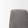 Eve Curved Back Dining Side Chair | Gray Fabric with Black Metal, Dining Chair by Mercana, 24.5" length x 19.5" width x 33.5" height thumbnail 12