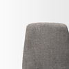 Eve Dining Chair with Gray Fabric & Matte Black Metal, by Mercana, 24.5" length x 19.5" width x 33.5" height thumbnail 10
