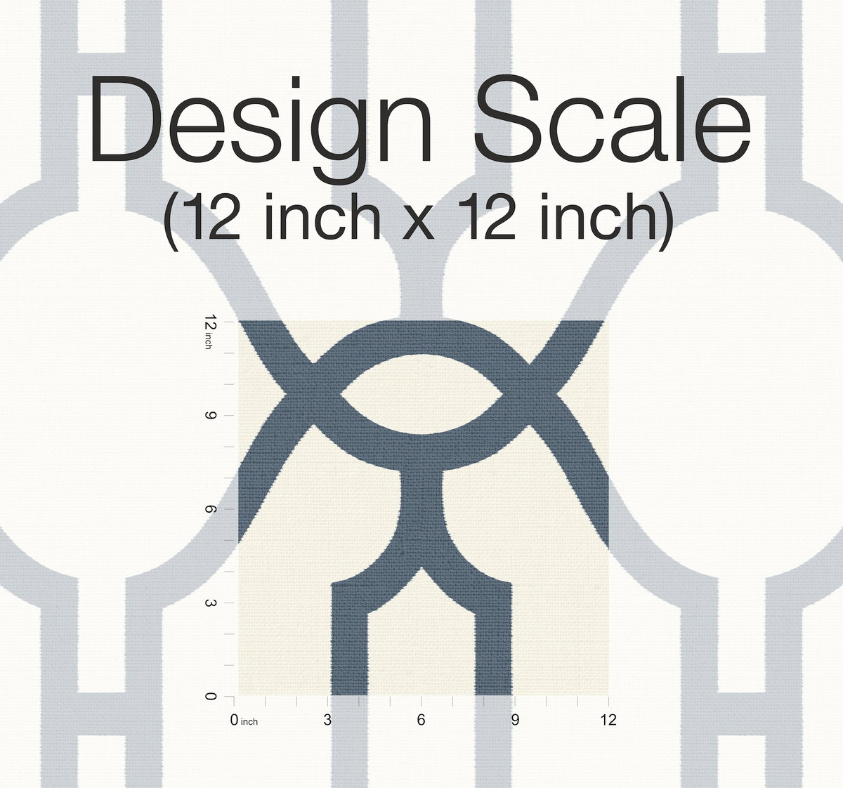 Magnolia Home Woven Trellis Blue & White Peel & Stick Wallpaper, by York Wall, 20' length x 1'8.5" width x 0.02" depth View 4