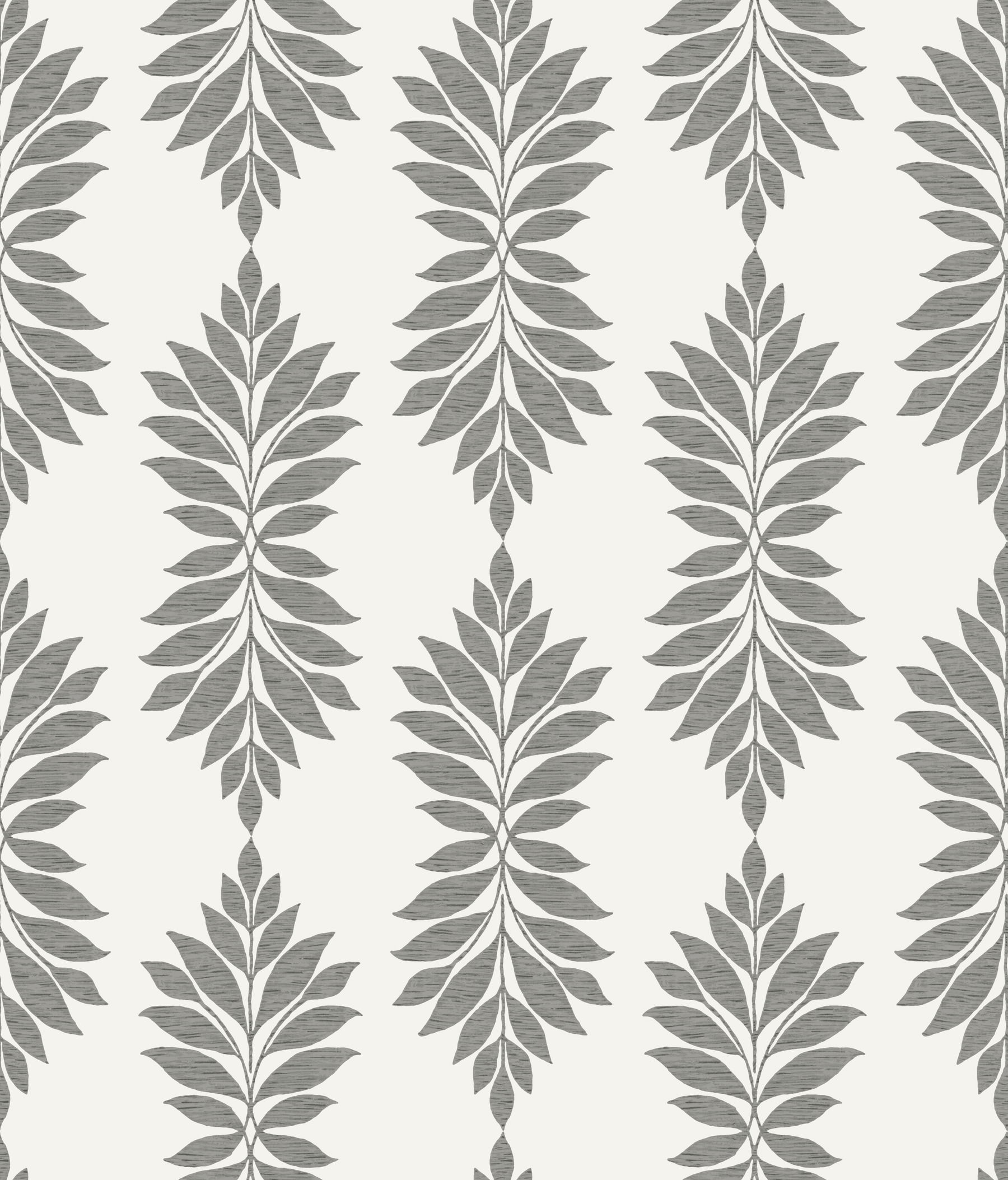 Broadsands Botanica Grey & Off White Wallpaper, by York Wall, 33' length x 1'8.5" width x 0.02" depth View 1