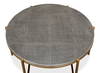 Grey Shagreen Coffee Table, by Sarreid, 2'10" length x 2'10" width x 1'4" height thumbnail 4