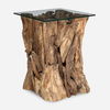 Rozel Teak Wood End Table, Furniture by Uttermost, 17.25" width x 24" height x 17.25" depth thumbnail 1