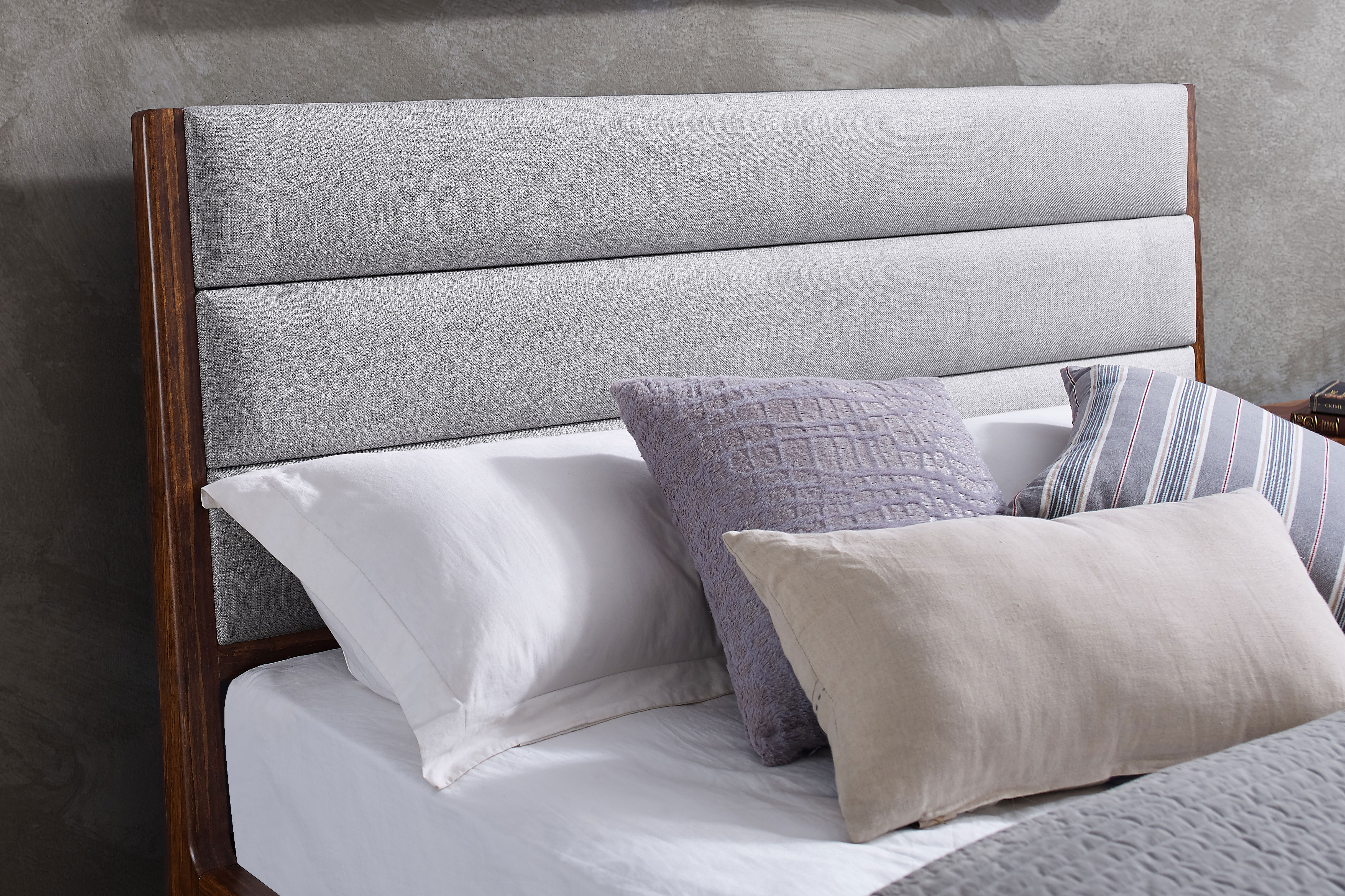 Mercury Upholstered Queen Platform Bed, Exotic, by Greenington, 87" length x 63.5" width x 42" height View 10