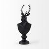 Mozart  Black Painted Resin Deer Bust thumbnail 3