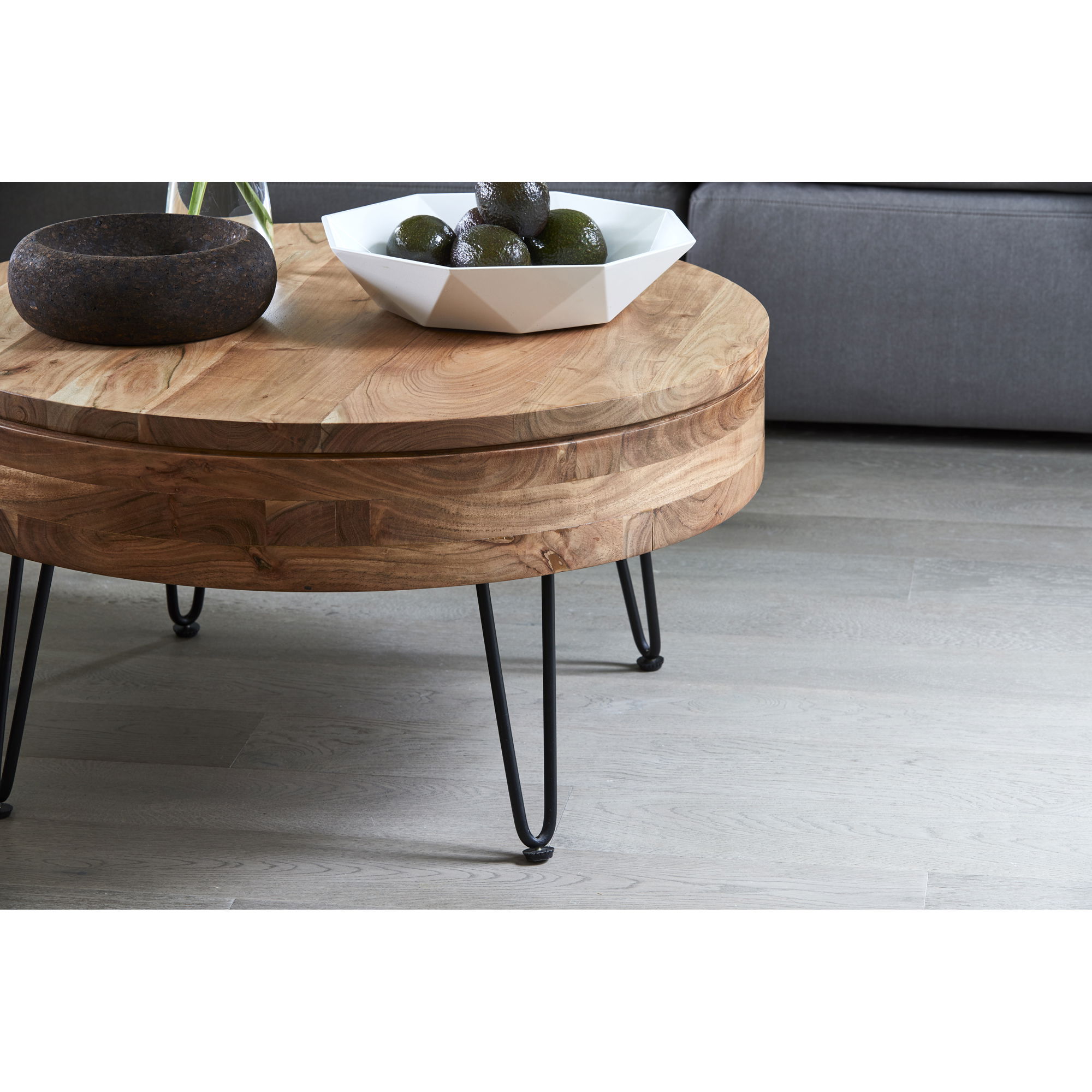 Privado Storage Coffee Table Natural, by Moe's Home, 31" width x 16" height x 31" depth View 5