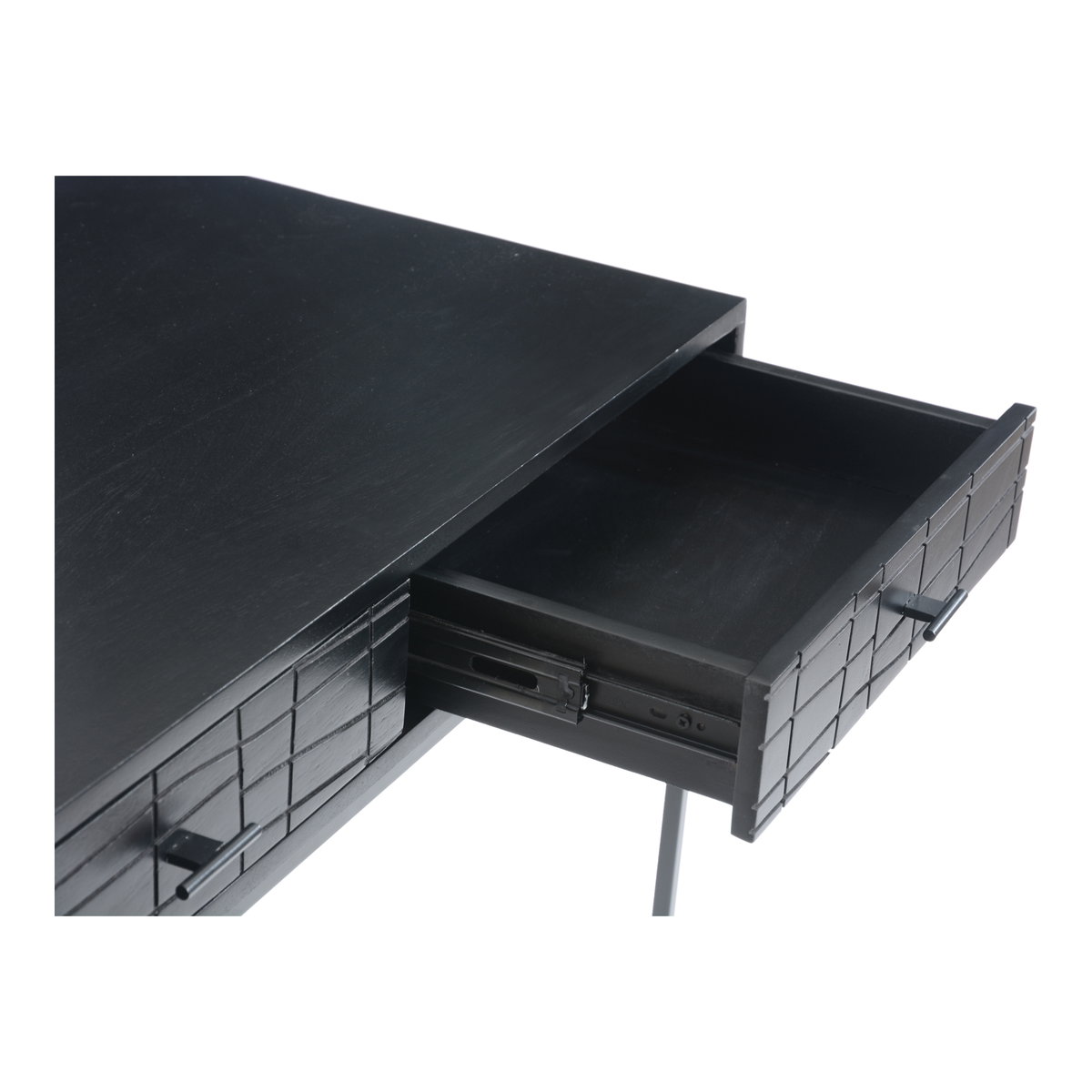 Atelier Desk Black, by Moe's Home, 35.5" width x 30" height x 20" depth View 6