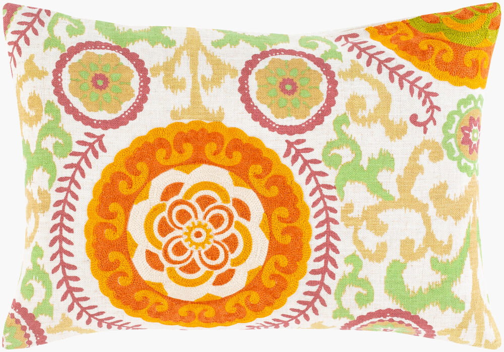 Termez Lumbar Pillow, Decorative Pillow by Surya, 14" length x 20" width