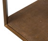 Gilbert Shagreen Side Table  Tawny Brown, by Sarreid, 1'6" length x 1'6" width x 2' height thumbnail 10