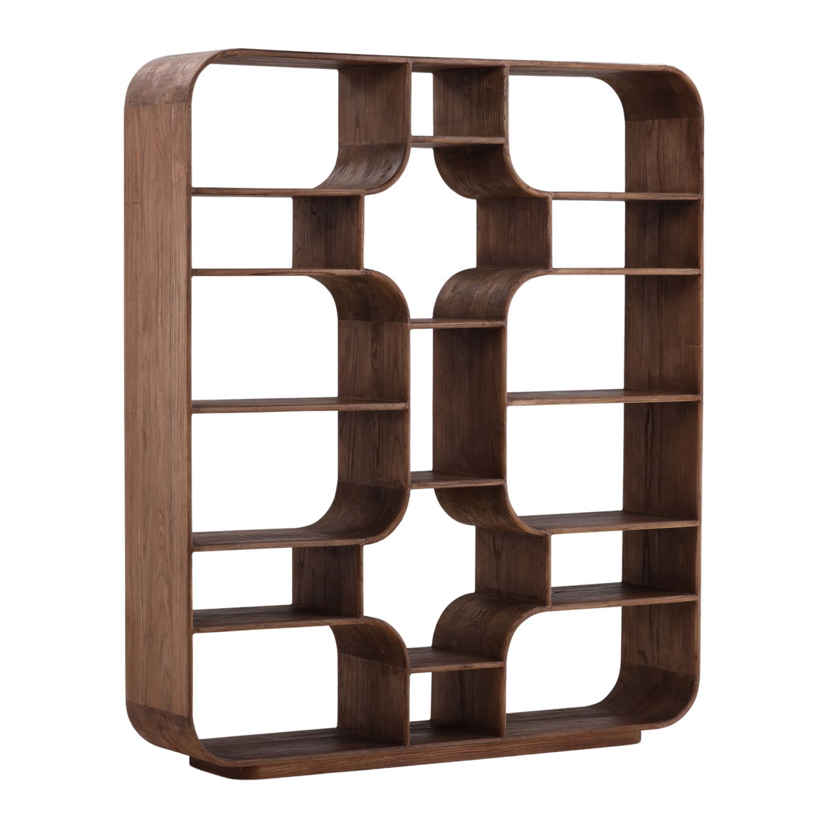 Gaetan Bookcase Brown, Shelving & Bookcase by Dovetail, 66.85" width x 78.5" height x 15.75" depth View 1