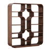Gaetan Bookcase Brown, Shelving & Bookcase by Dovetail, 66.85" width x 78.5" height x 15.75" depth thumbnail 1