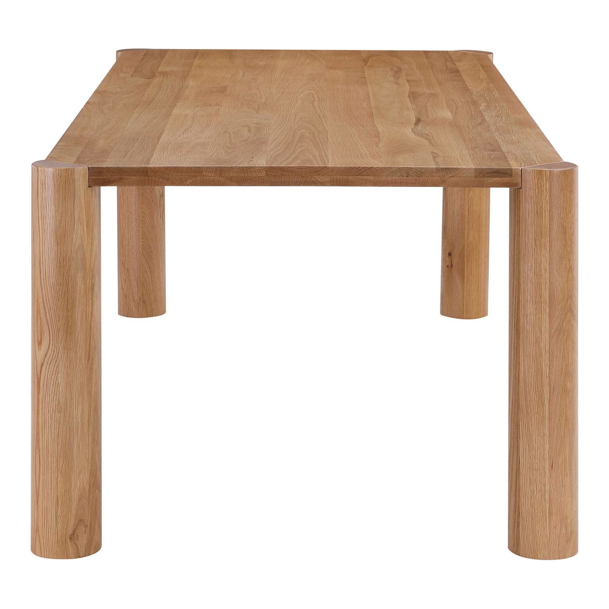 Post Small Dining Table Natural Oak, by Moe's Home, 76" width x 29" height x 36" depth View 3