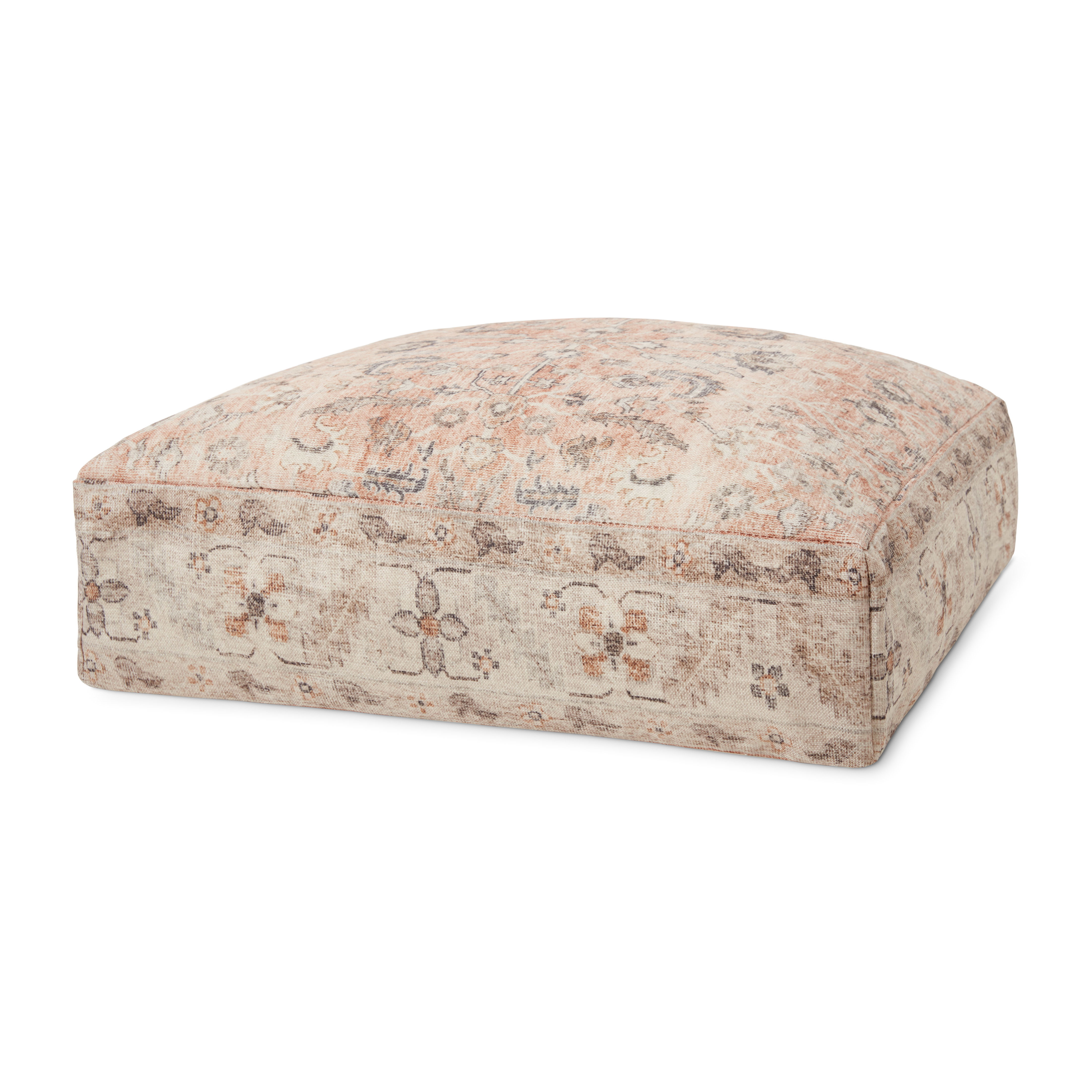 Loloi Poufs, Ottoman, 24" width x 8" height x 24" depth