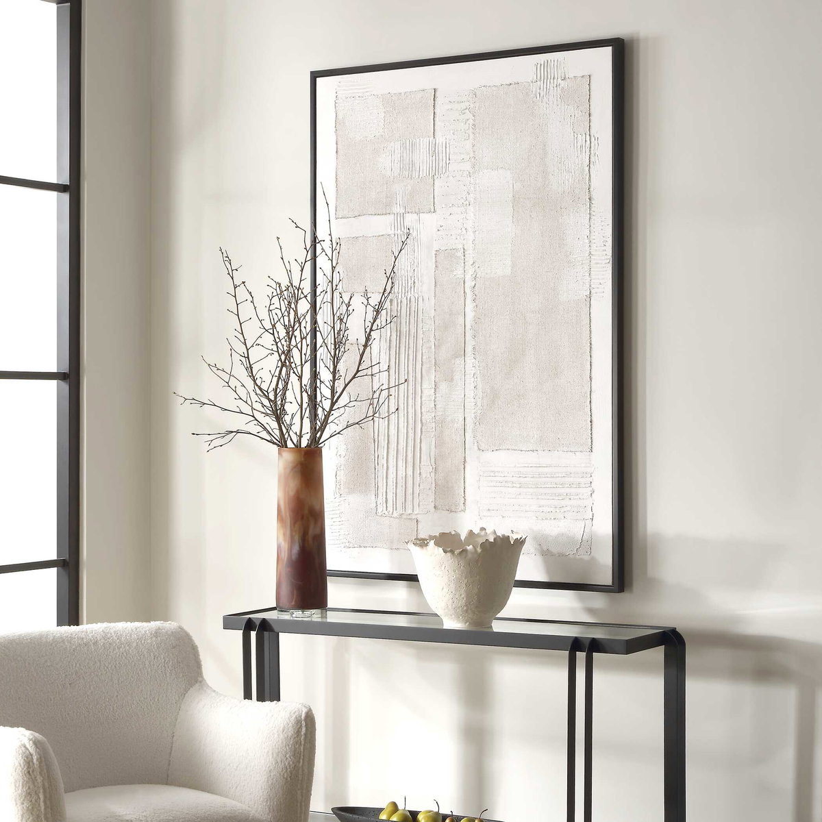 Clean Slate Hand Painted Canvas, Art by Uttermost, 41.7" width x 61.7" height x 1.5" depth View 4