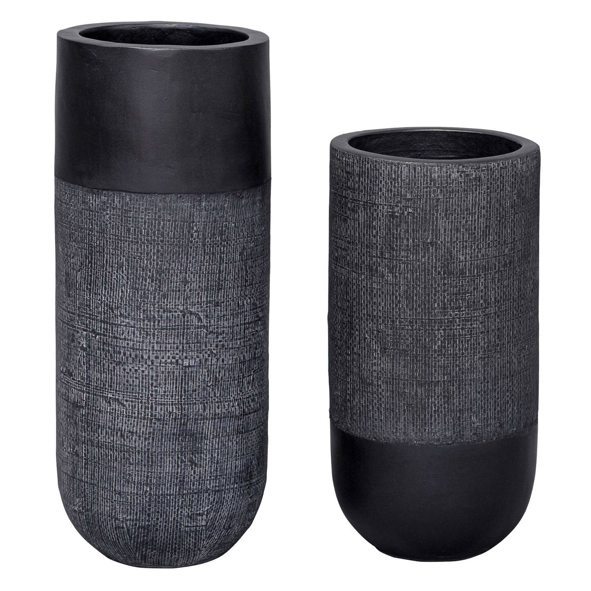 Woven Shadow Vases Set/2, by Uttermost, 6" width x 15.25" height x 6" depth View 5