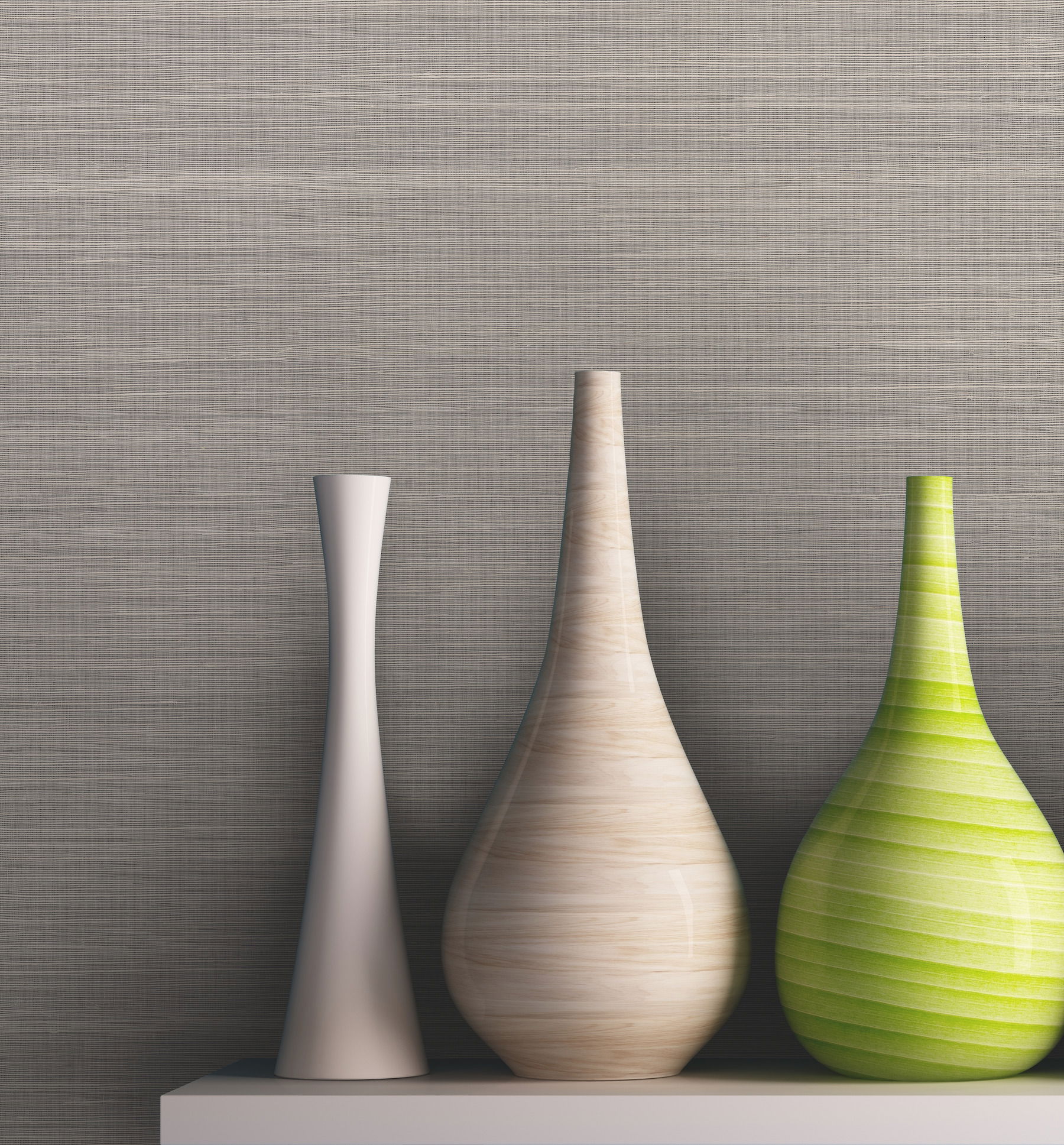 Imperial Light Grey Wallpaper, by York Wall, 24' length x 3' width x 0.02" depth View 2