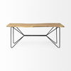 Papillion I 66L x 16W Blonde Wood and Iron Console Table thumbnail 3