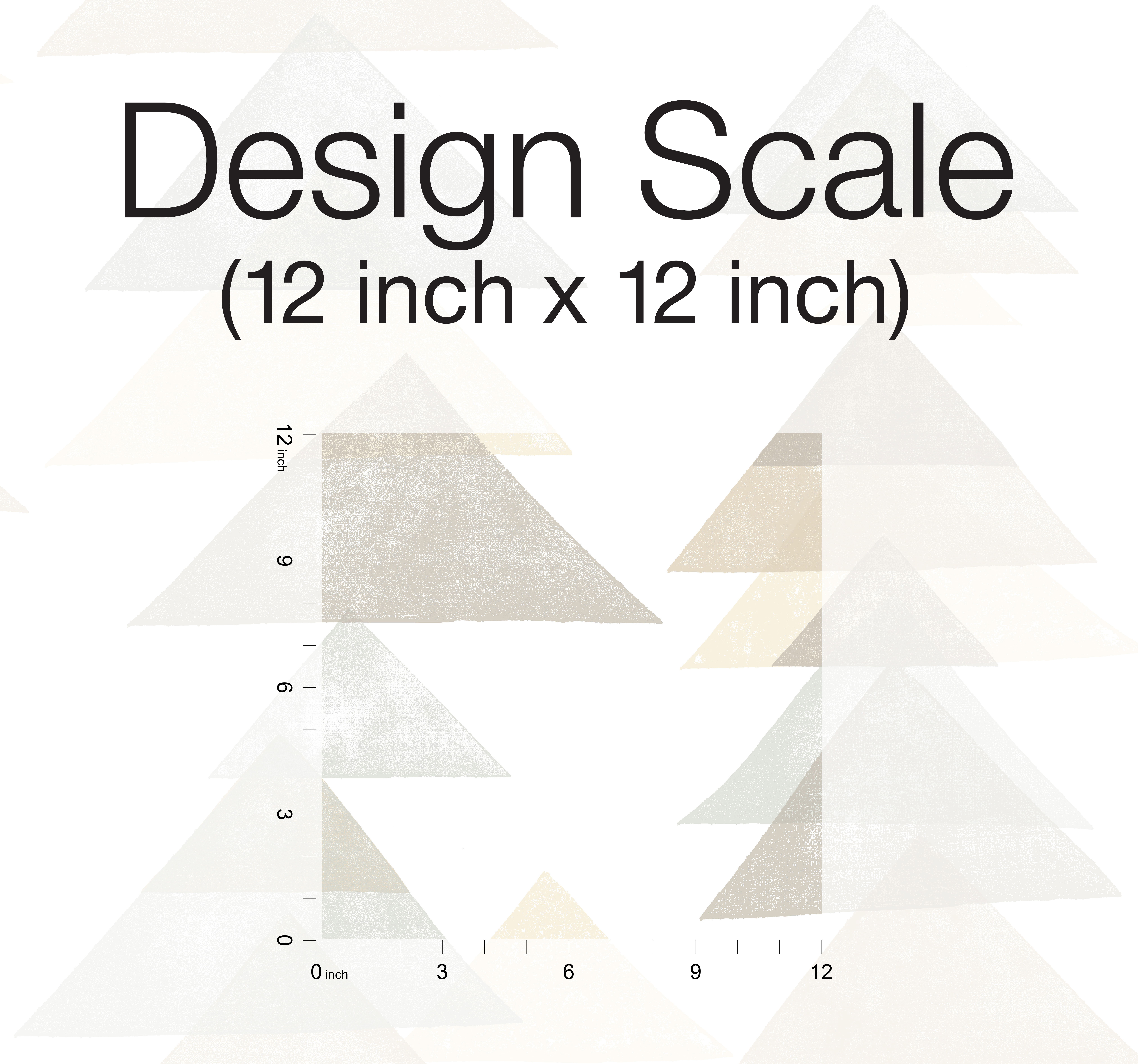 Triangles Neutral Peel & Stick Wallpaper large image 