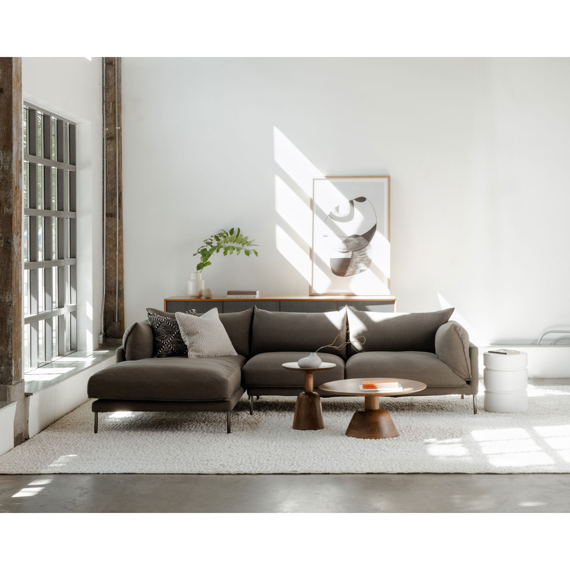 Nels Coffee Table Dark Brown large image 