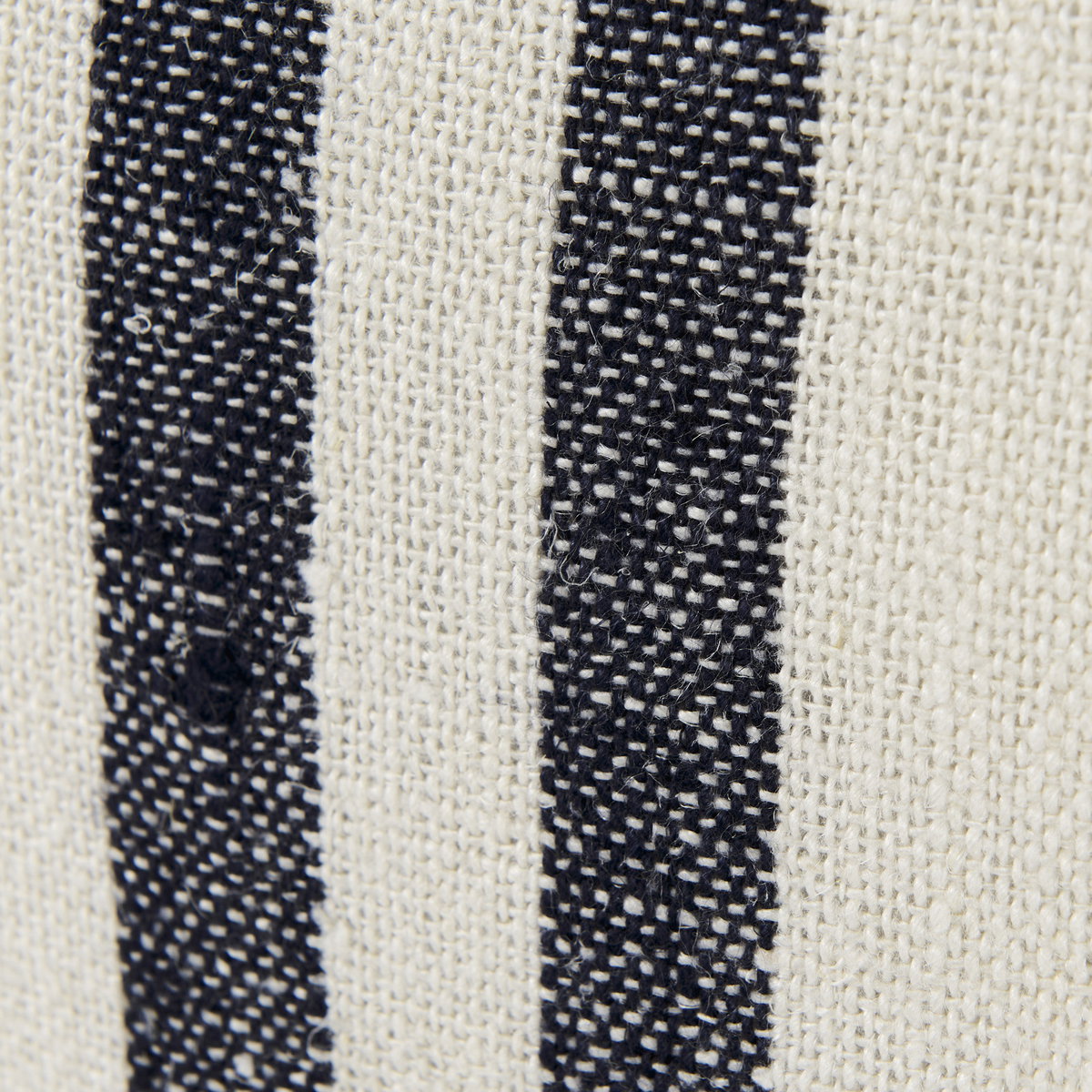 Sandra 18 x 18 Beige With Blue Stripes Decorative Pillow Cover, by Mercana, 18" length x 18" width x 0.2" height View 8