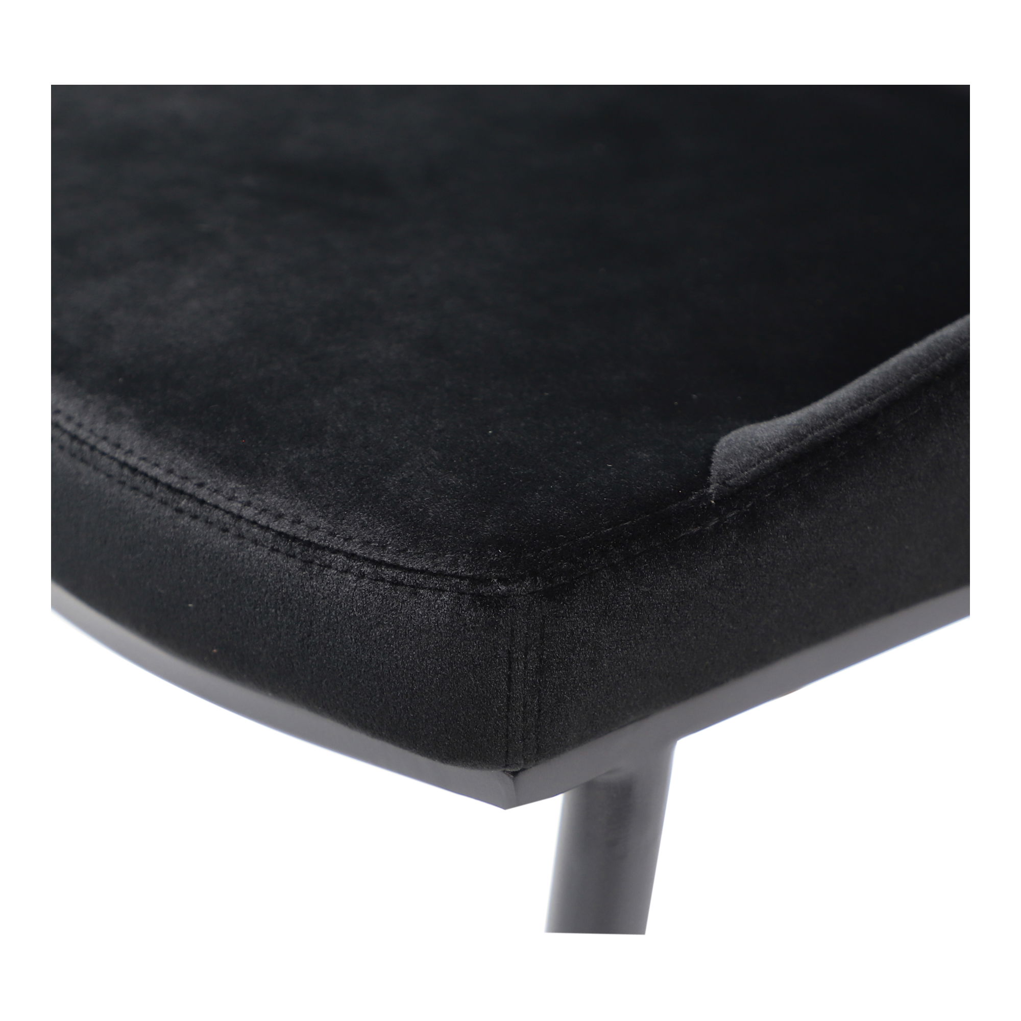 Sedona Dining Chair Shadowed Black Velvet - Set Of Two large image 