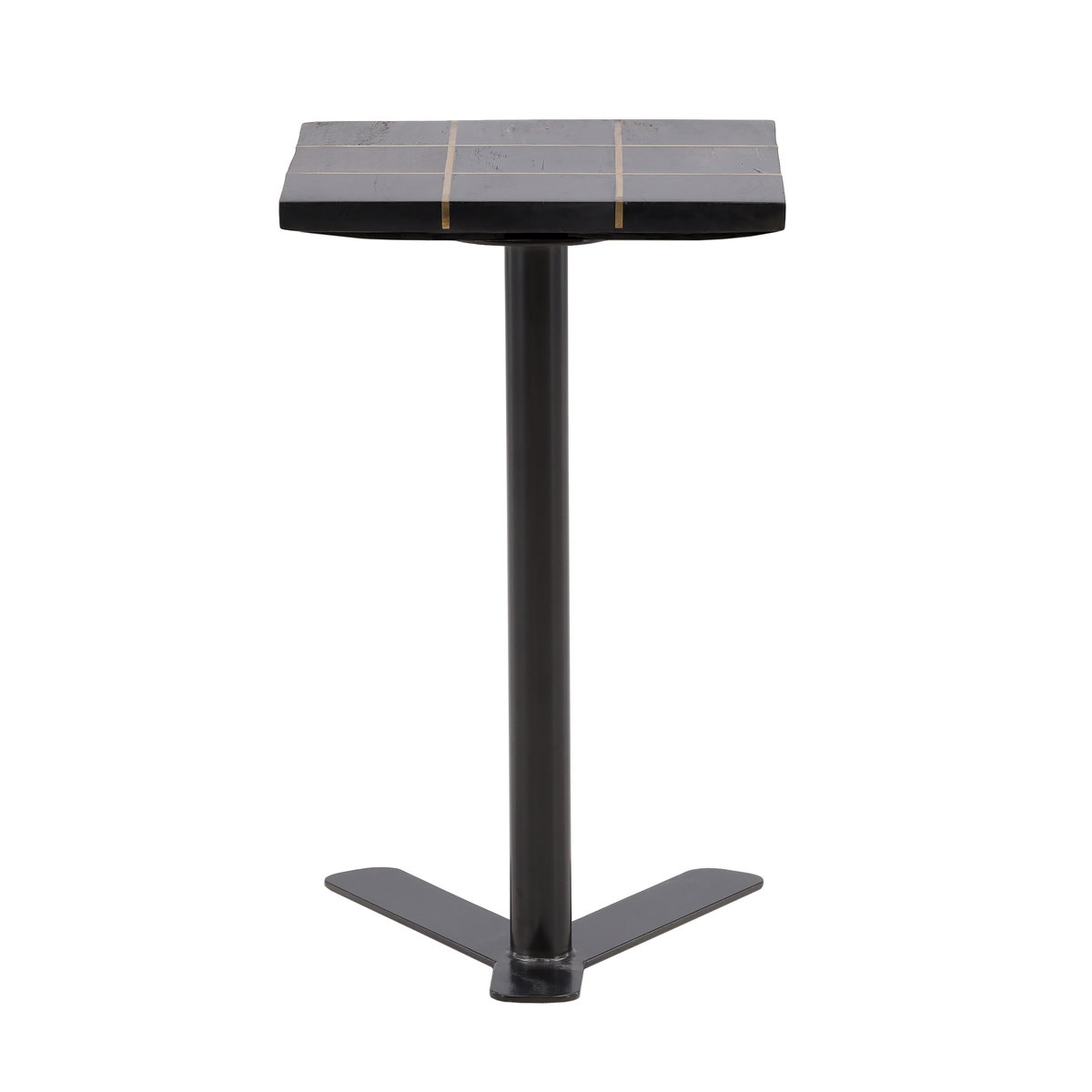 Lucy Side Table Black, Side & End Table by Dovetail, 13.75" width x 22.63" height x 13.75" depth View 4