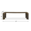 Reade Brass Outdoor Coffee Table, Outdoor Table by Uttermost, 5'3" width x 1'4" height x 2' depth thumbnail 3