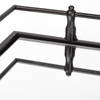 Christa 22L x 22W Black Metal Mirrored Base Square Tray, Decorative Tray by Mercana, 22.05" length x 22.05" width x 3.05" height thumbnail 7