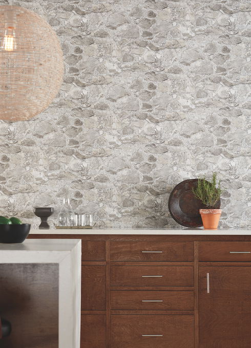Field Stone Grey Wallpaper